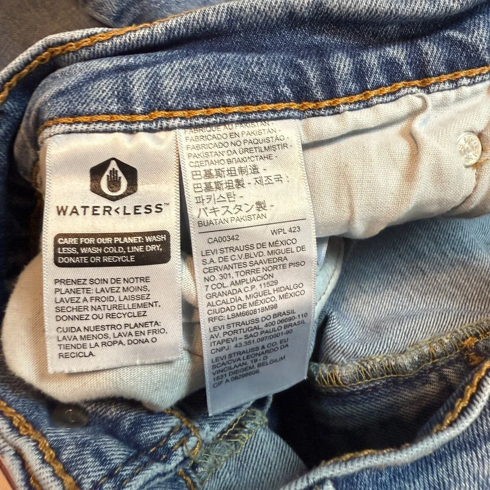 Levi's 505 Jeans Blue Denim Pants‎ Straight Men's Size 38x32 (Fits 35x29)